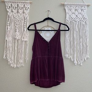Soft and Sexy Plum American Eagle Flowing Tank